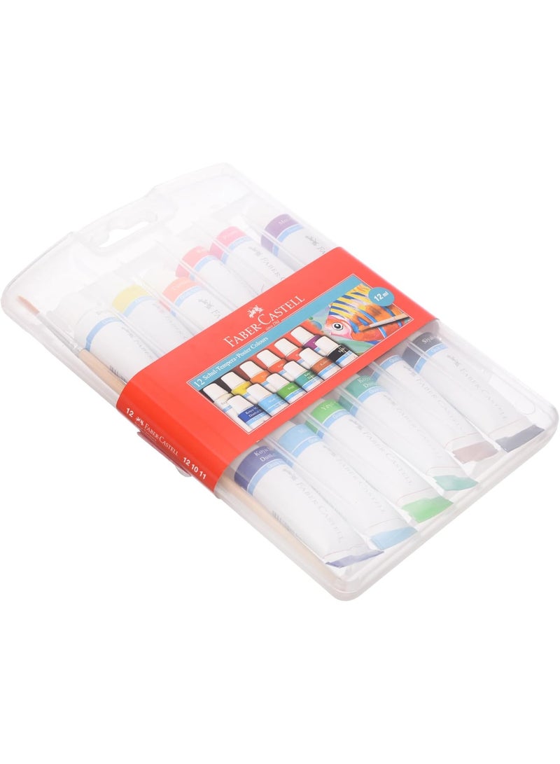 Faber-Castell-Gouache Colours Set of 12 Color 12ml - Image 2